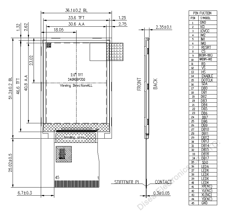 ZW-T020HQS-04 outline drawing