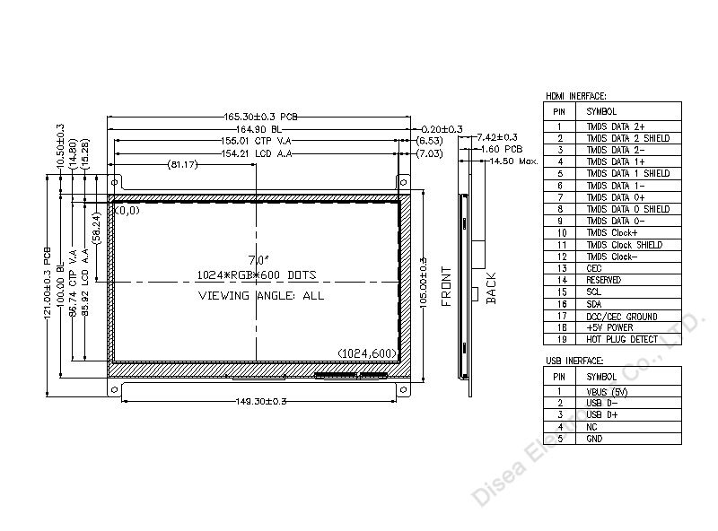 drawing  of ZW-T070BAHA-83CP-B